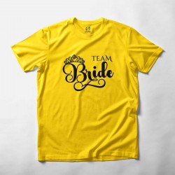 Team-Bride T-shirt For Wedding Ceremony 02 - Round Neck