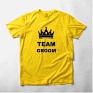 Team Groom T-shirt For Wedding Ceremony 01 - Round Neck
