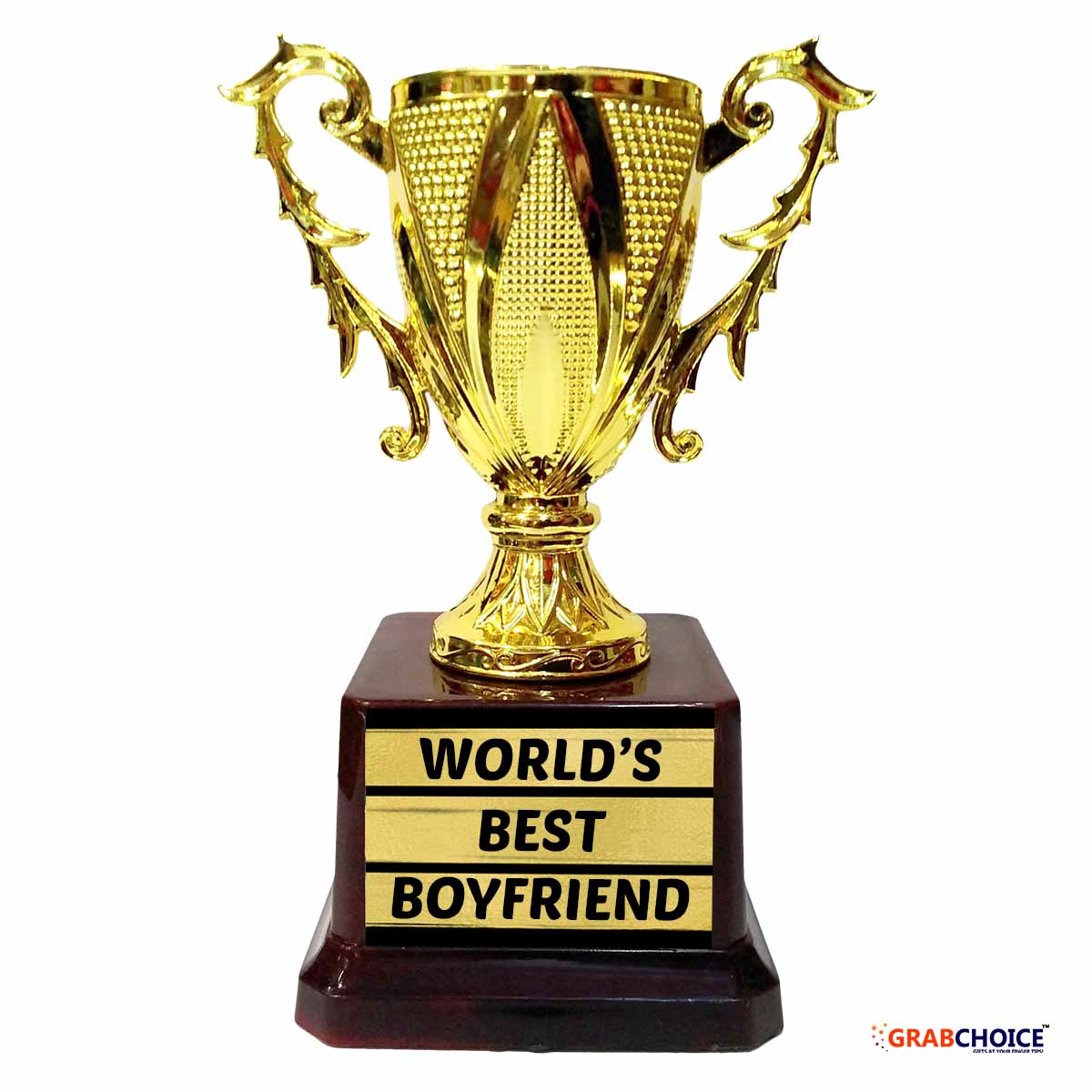 Worlds Best Boyfriend Worlds Best Trophy 10.5 Inch
